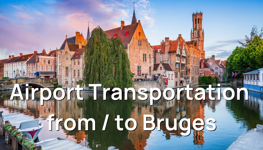 Canal view of Bruges, highlighting Taxi Brussels Airport's transfer services from the airport to the picturesque city of Bruges.